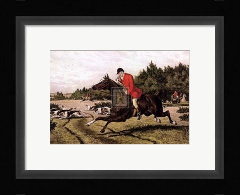 Framed Gone Away - rider Print