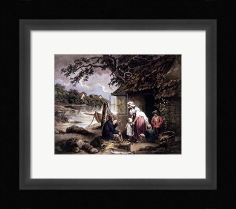 Framed Fisherman's Hut Print