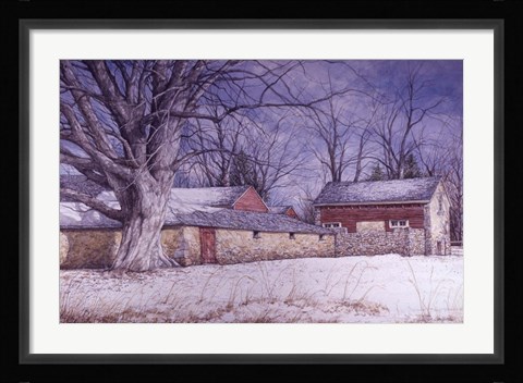 Framed Milky Way Farm Print