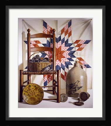 Framed Lone Star &amp; Antiques Print