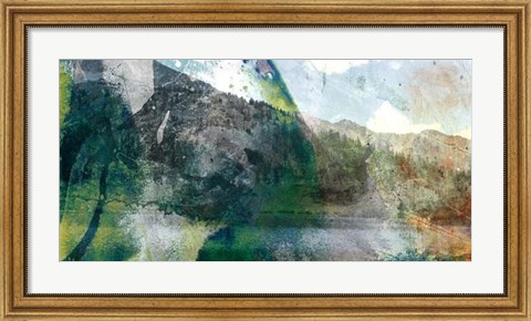 Framed Mountain Abstract I Print