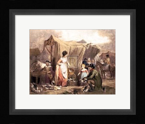 Framed Poultry Market Print
