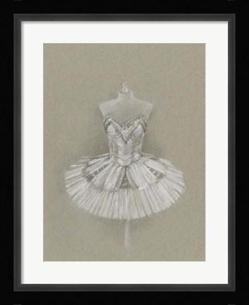 Framed Ballet Dress I Print