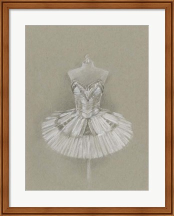 Framed Ballet Dress I Print