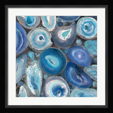 Framed Stone Circles II Crop Print