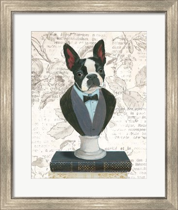 Framed Canine Couture Newsprint I Print