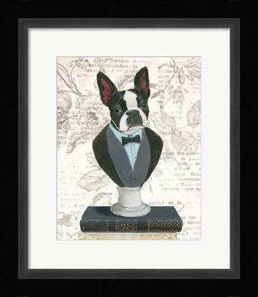 Framed Canine Couture Newsprint I Print