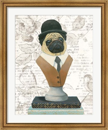 Framed Canine Couture Newsprint III Print