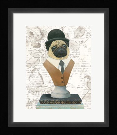 Framed Canine Couture Newsprint III Print