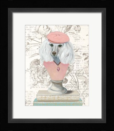 Framed Canine Couture Newsprint IV Print
