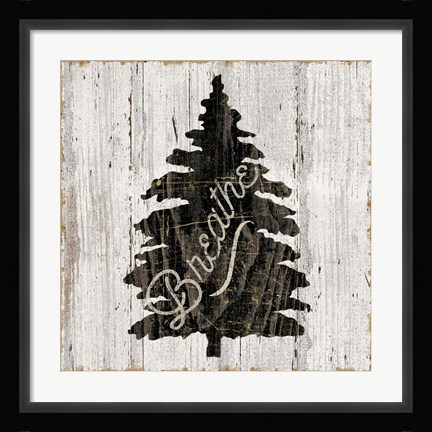 Framed Lake Lodge X Neutral Print