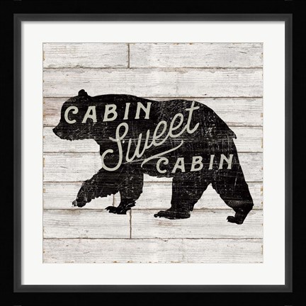 Framed Lake Lodge IV Neutral Print