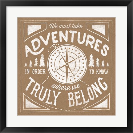 Framed Great Outdoors X Print