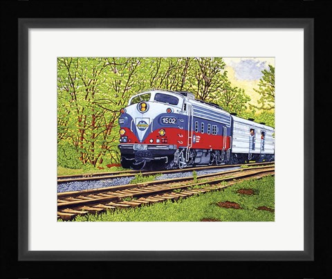Framed Engine #1502 Print