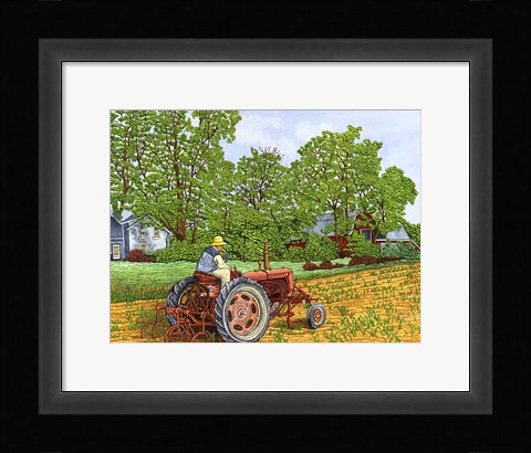Framed Farmall C Cultivator Print