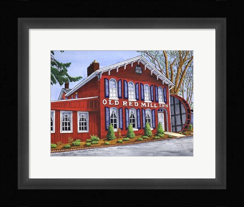Framed Old Red Mill Inn Print