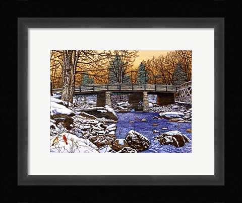 Framed Bridge Over Glade Creek - West Virginia Print