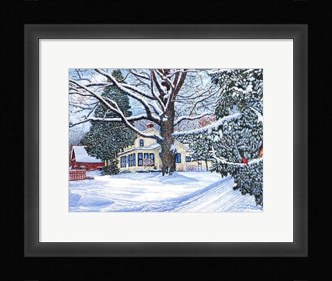 Framed Back Creek Road Print