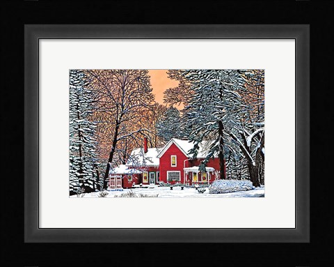Framed Dressed For The Holidays, Hamburg Ny Print