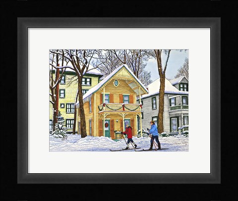 Framed Gingerbread House In Chautauqua Print