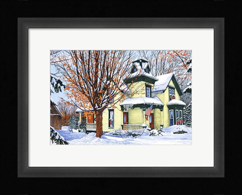 Framed Grand Old Homestead, Clark St Hamburg, Ny Print