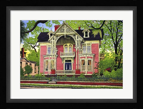Framed Old Georgia Mansion Print
