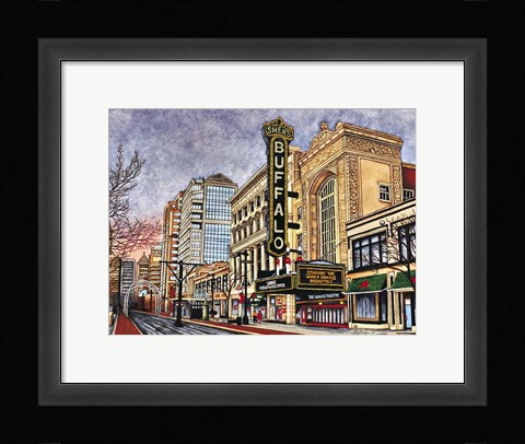 Framed Shea's Buffalo, Buffalo Ny Print