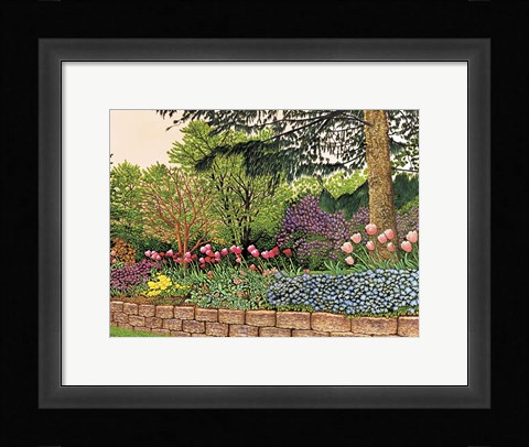 Framed Tulips And Lilacs Print