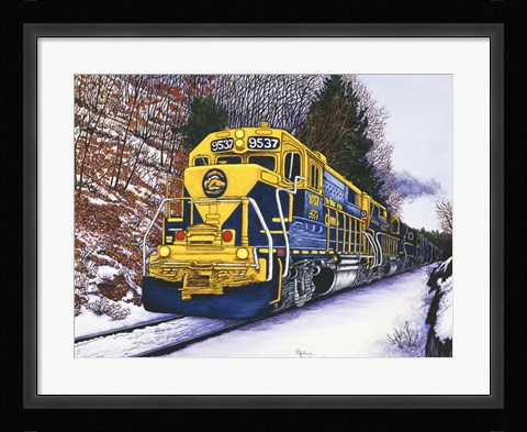 Framed Engine #9537 Print