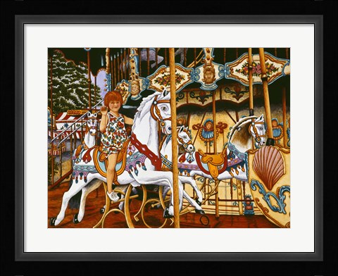 Framed Making Tracks To The Fair Print