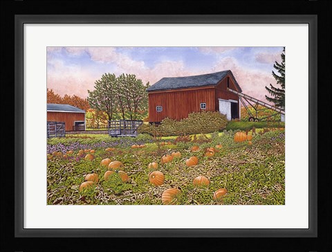 Framed Pumpkin Patch Print