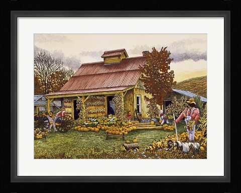 Framed Pumpkin Shed Print