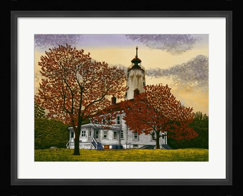 Framed Sandy Hook Lighthouse Print