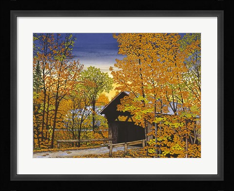 Framed Stowe Hollow Bridge Print