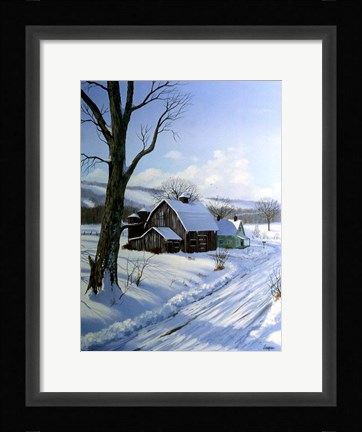 Framed Winter Landscape 7 Print