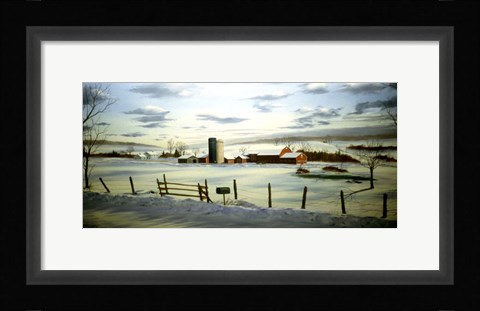 Framed Winter Landscape 9 Print