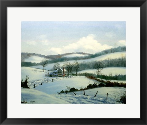 Framed Winter Landscape 20 Print
