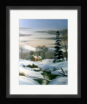 Framed Winter Landscape 22 Print