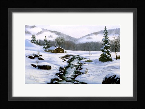 Framed Winter Landscape 32 Print