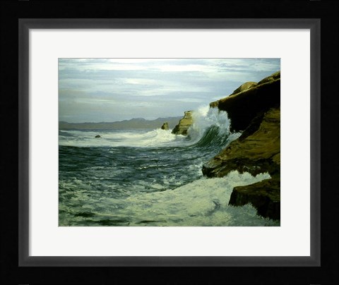 Framed Rough Waters Print