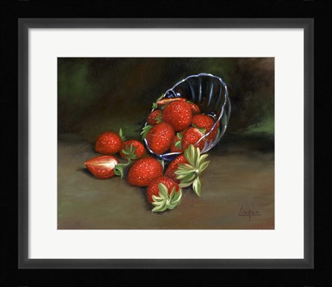 Framed Strawberries Print