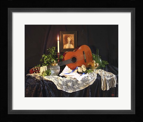 Framed Guitar Still Photo Print