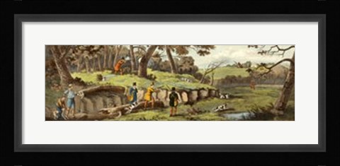 Framed Easant Shooting Print