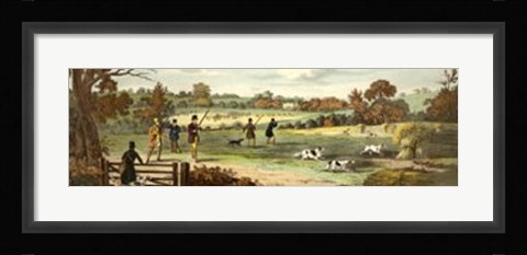 Framed Partridge Shooting Print