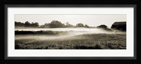 Framed Fog in the Hills Print