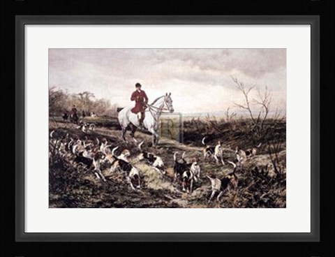 Framed Hounds Feathering Print