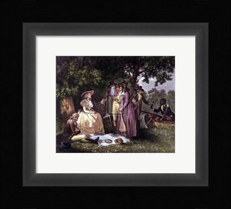 Framed Angler's Repast Print