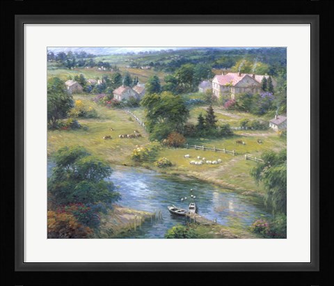 Framed Grazing Fields Print