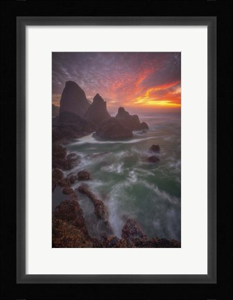 Framed Christmas Sunset Print