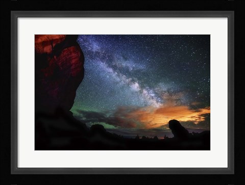 Framed Double Arch View Print